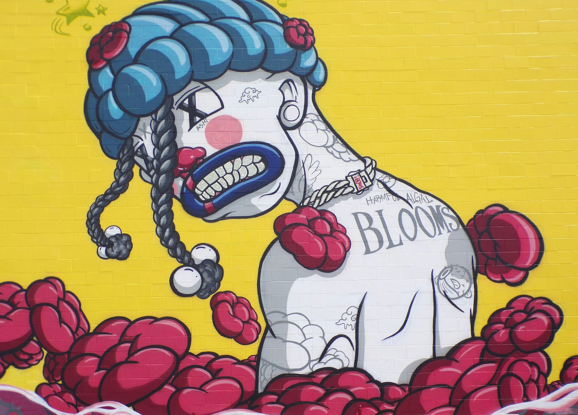 It is an illustration artwork done on a wall