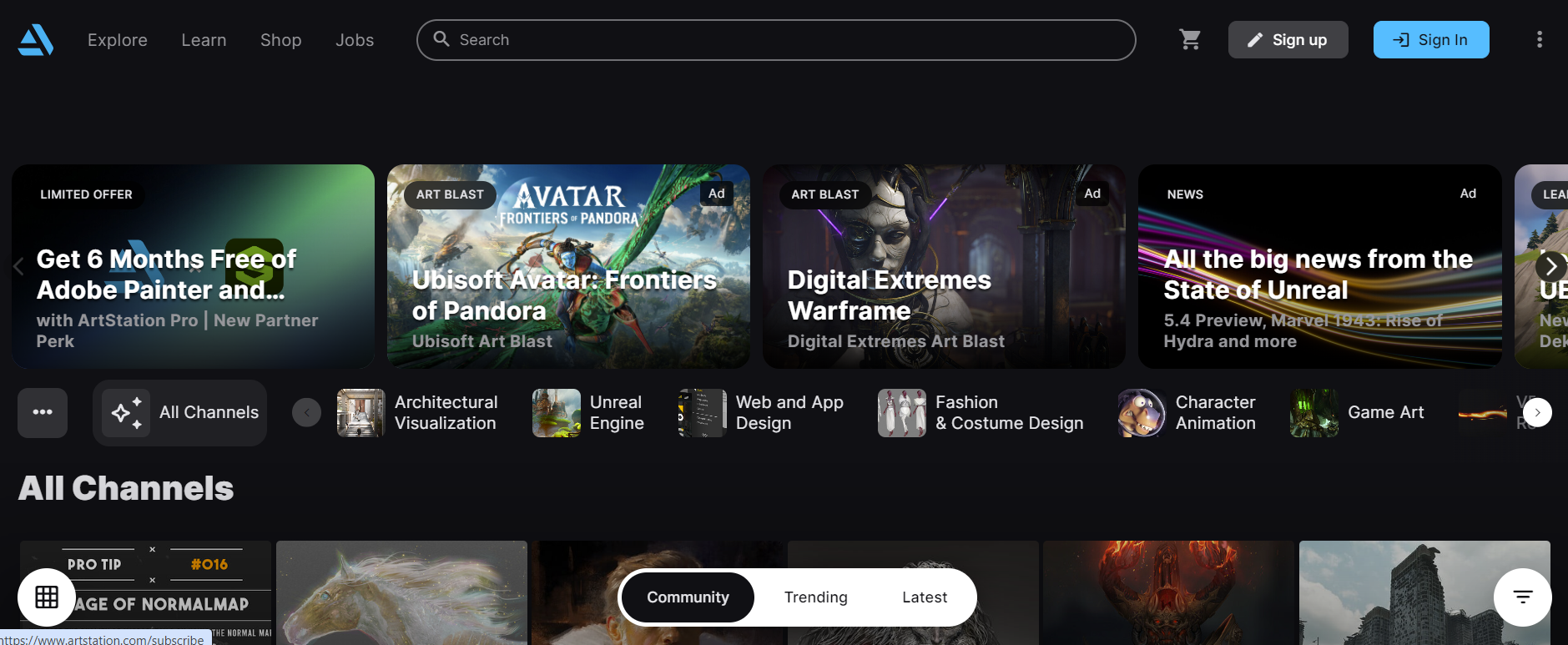 Art Station is a platform for selling AI-generated art